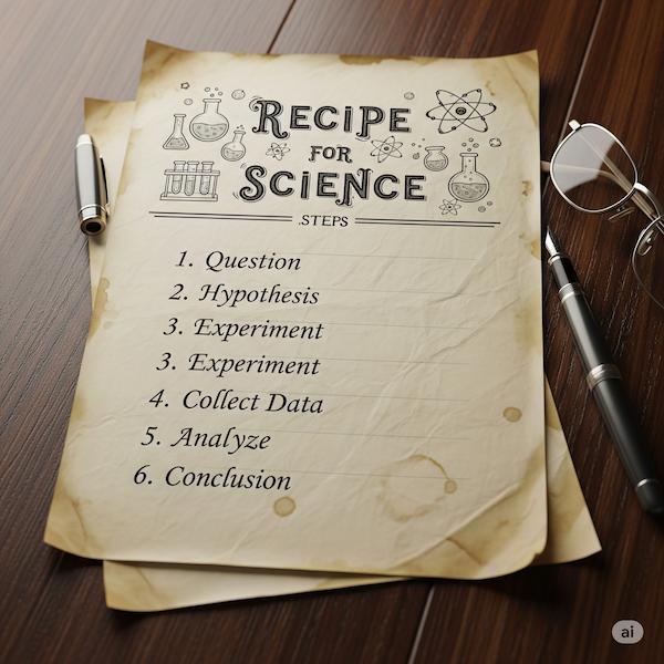Diagram of the scientific method cycle
